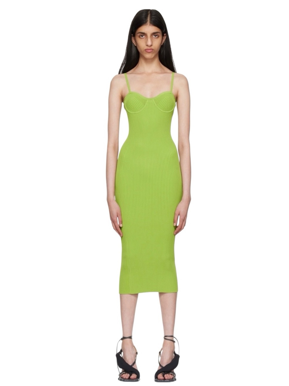 Helmut Lang Eyelet Bra Midi Dress size XS